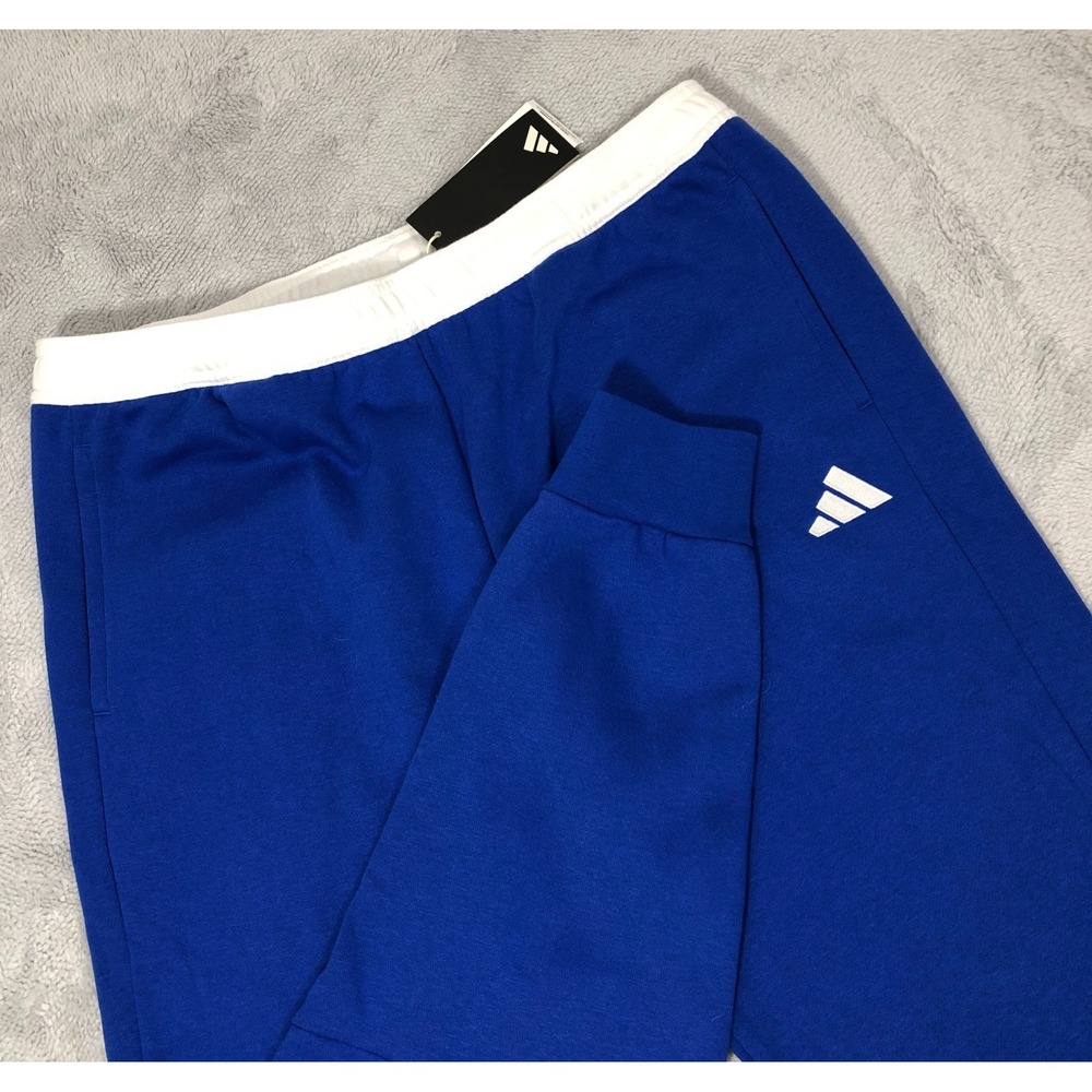 adidas Entrada 22‎ Sweatpants Men's Large Blue White Jogger Drawstring IA0411